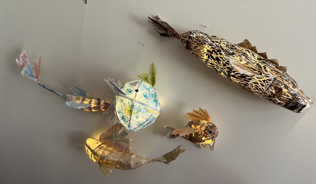 Fantasy Fish Illuminated Paper Sculpture