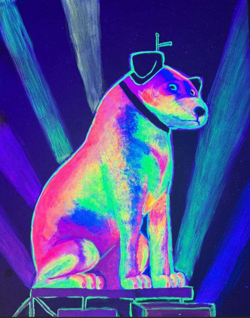 Nipper in Black Light Luminance