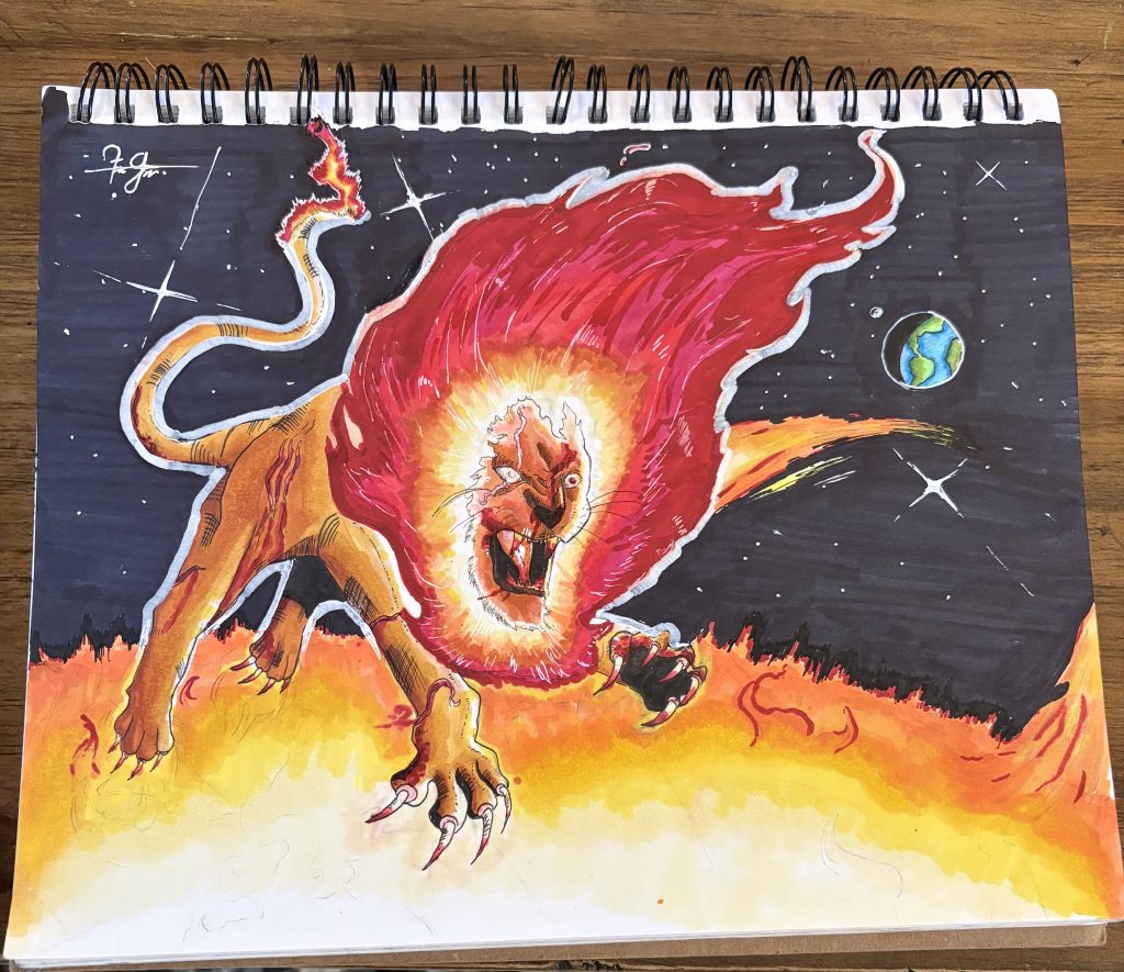 Lion on the Sun